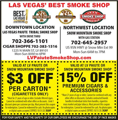 lv paiute smoke shop coupon.